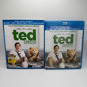 Ted Unrated Blu-ray DVD Combo Mark Wahlberg Seth MacFarlane Comedy Slipcover